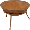 Steel firepit bowl